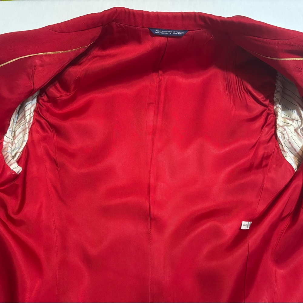 Austin Reed Vibrant Red Blazer Size 14 - Picture 7 of 12